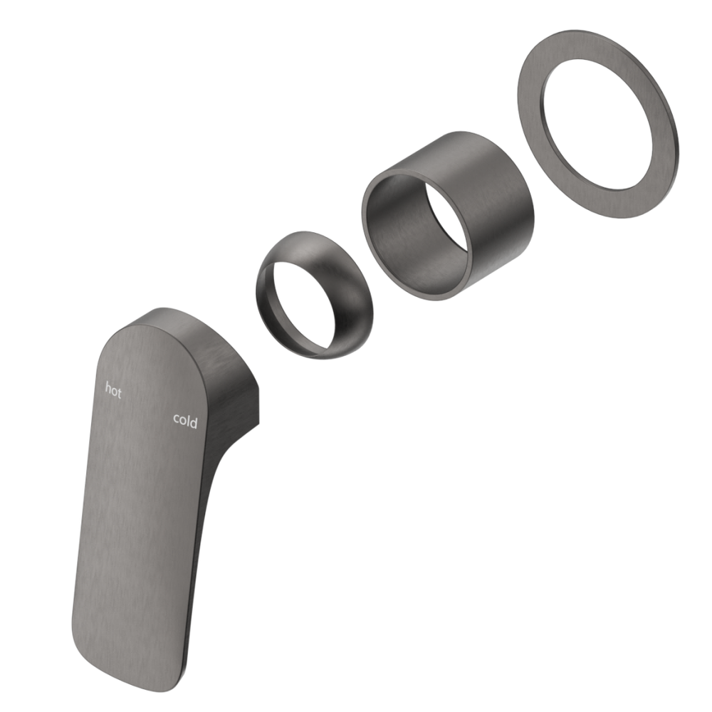 Kaza Shower Mixer - Round Plate - TRIM KIT ONLY