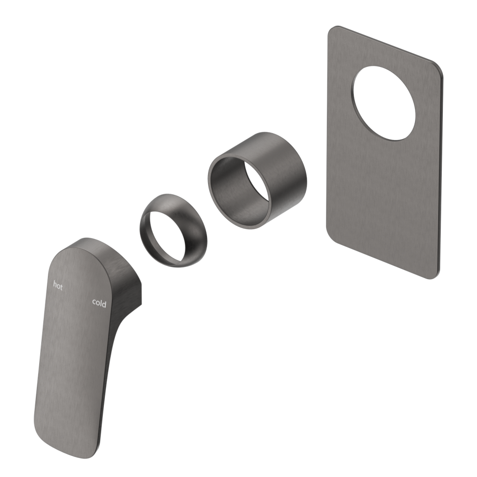 Kaza Shower Mixer - Square Plate - TRIM KIT ONLY