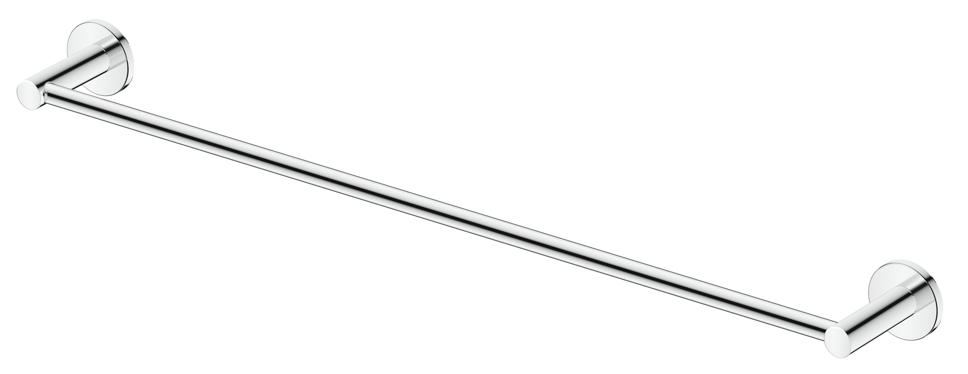 Mica Single Towel Rail - Chrome - 600mm