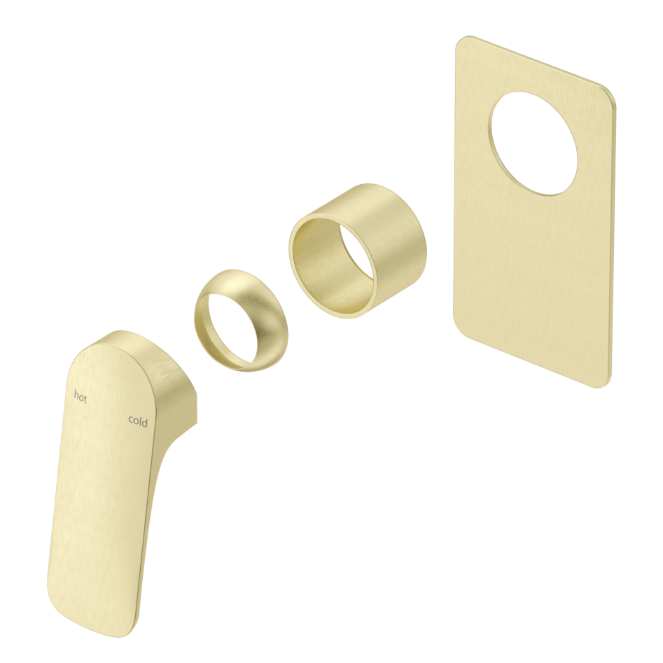 Kaza Shower Mixer - Square Plate - TRIM KIT ONLY