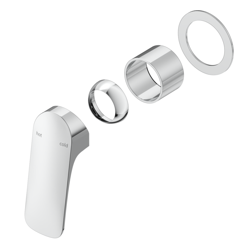 Kaza Shower Mixer - Round Plate - TRIM KIT ONLY