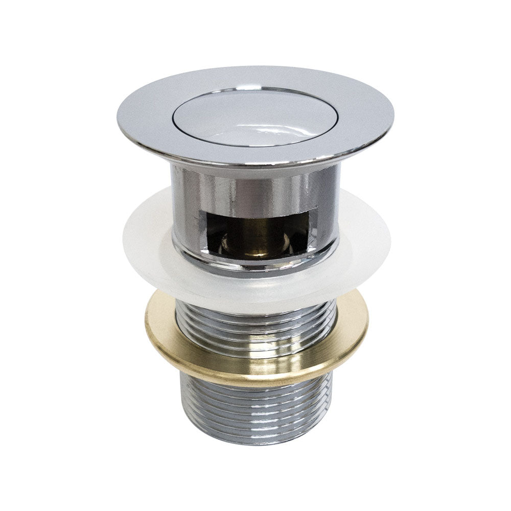 Flush Pop-Up Waste Chrome - 32mm With Overflow