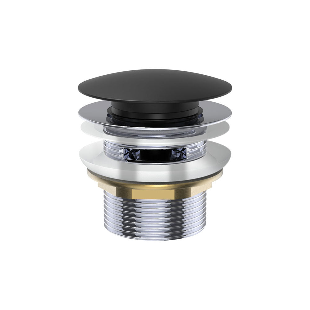 Universal Bath Waste with Overflow - Matte Black