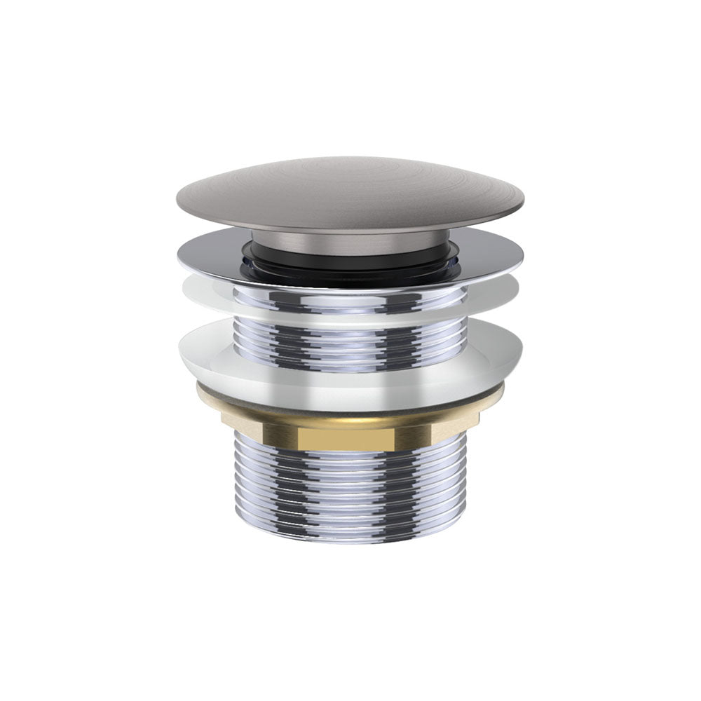 Universal Brass Cap Bath Waste Non-Overflow - Gun Metal