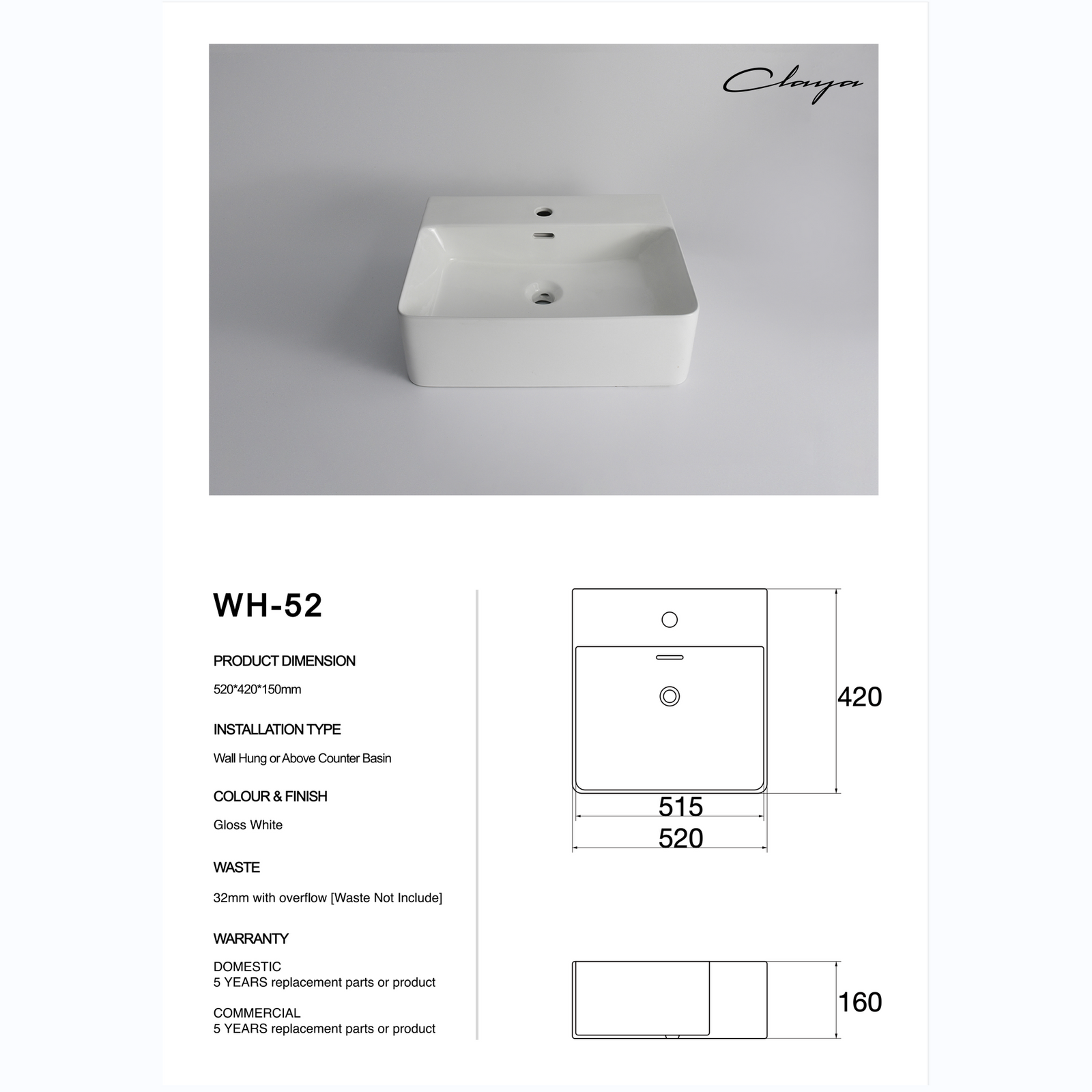 WH-52 at Blue Bathware