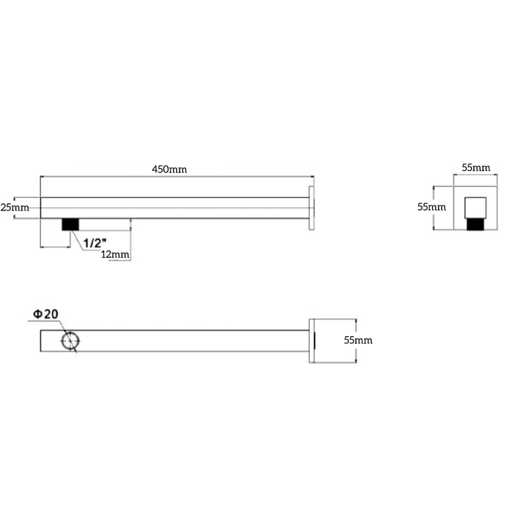 Cresta Wall Shower Arm