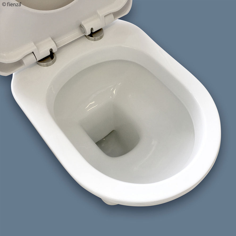 RAK Washington White Close-Coupled Toilet Suite, Alpine White with P-Trap
