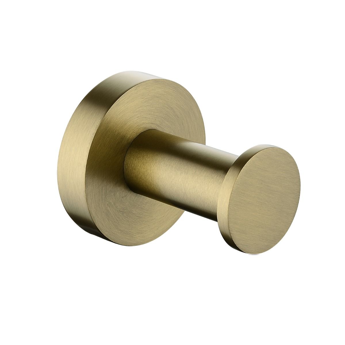 Norico Pentro Brushed Yellow Gold Round Robe Hook