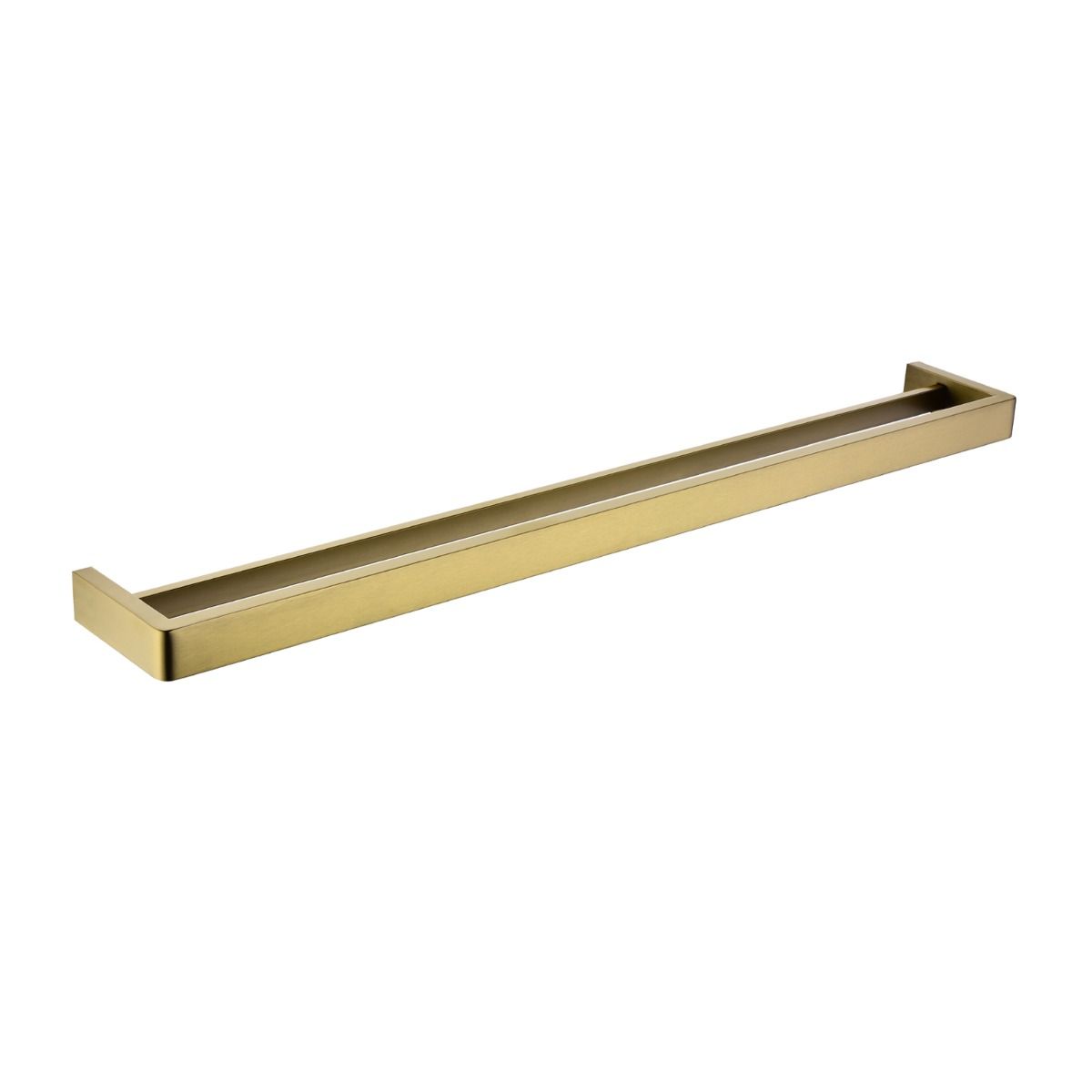 Norico Cavallo Brushed Yellow Gold Square Double Towel Rail 800mm