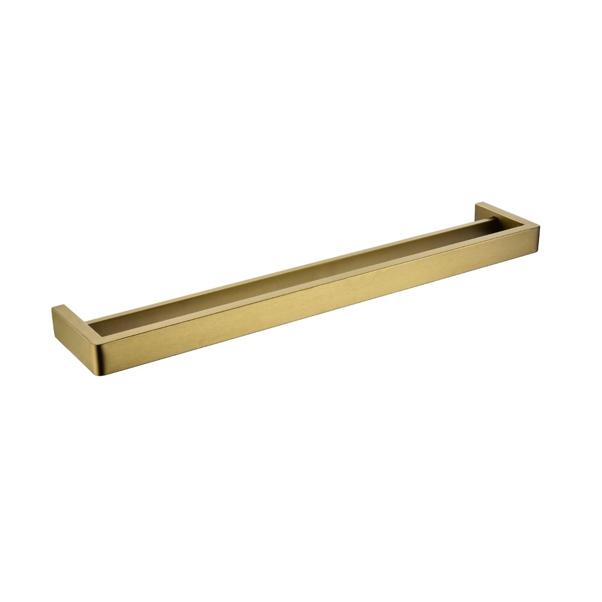 Norico Cavallo Brushed Yellow Gold Square Double Towel Rail 600mm