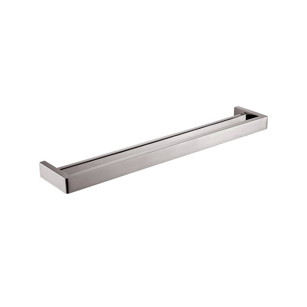 Norico Cavallo Brushed Nickel Square Double Towel Rail 600mm - Blue ...