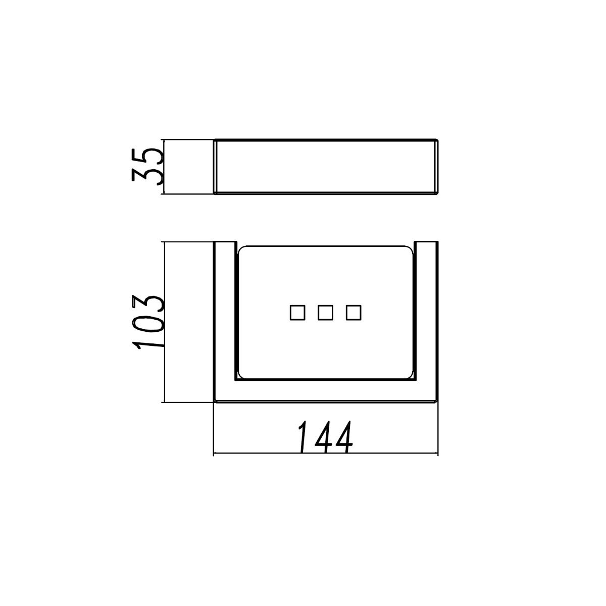 Norico Cavallo Gun Metal Grey Soap Dish Holder