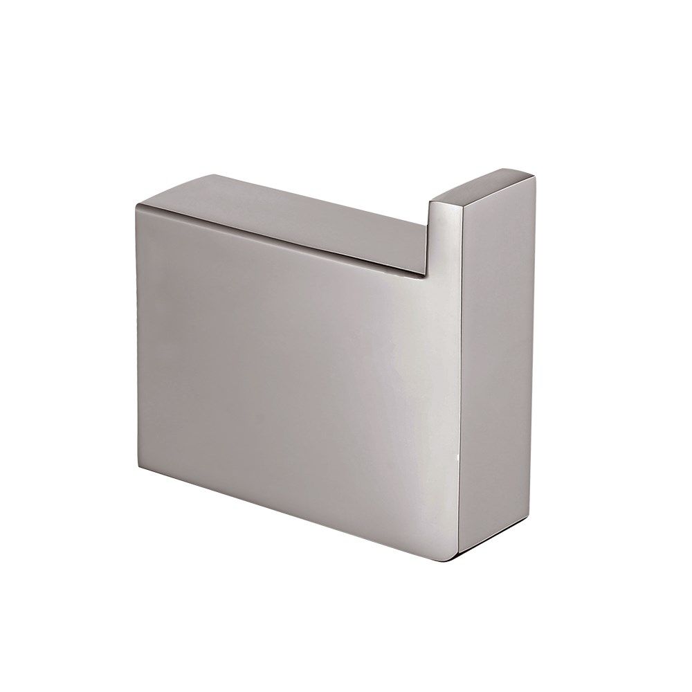 Norico Cavallo Brushed Nickel Square Single Robe Hook