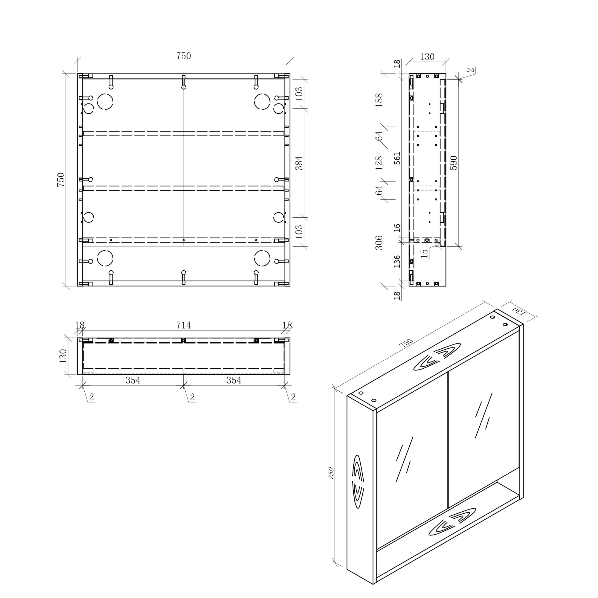 BONDI Mirror Cabinet