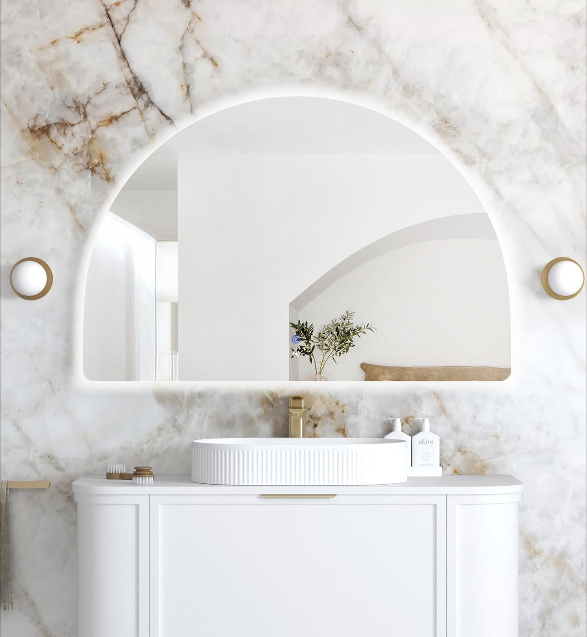 Otti Moonlight Archie LED Mirror | 1200 / 1500 MM - Blue Bathware