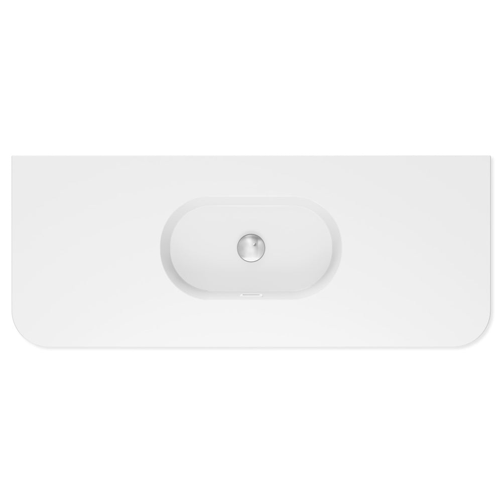 Lola Curved Ceramic Basin Top - Additional View