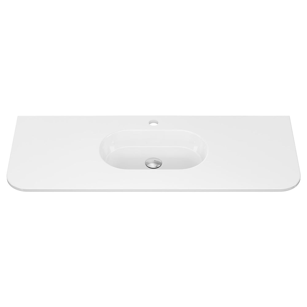 Lola Curved Ceramic Basin Top - Additional View