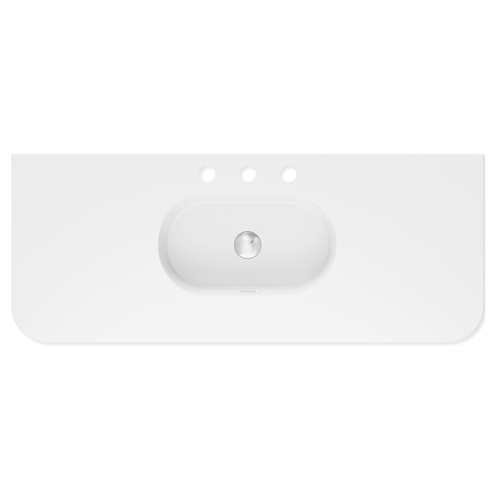 Lola Curved Ceramic Basin Top - Additional View