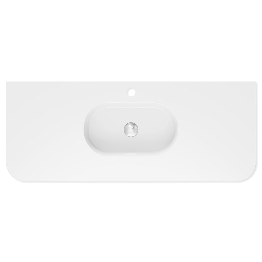 Lola Curved Ceramic Basin Top - Additional View