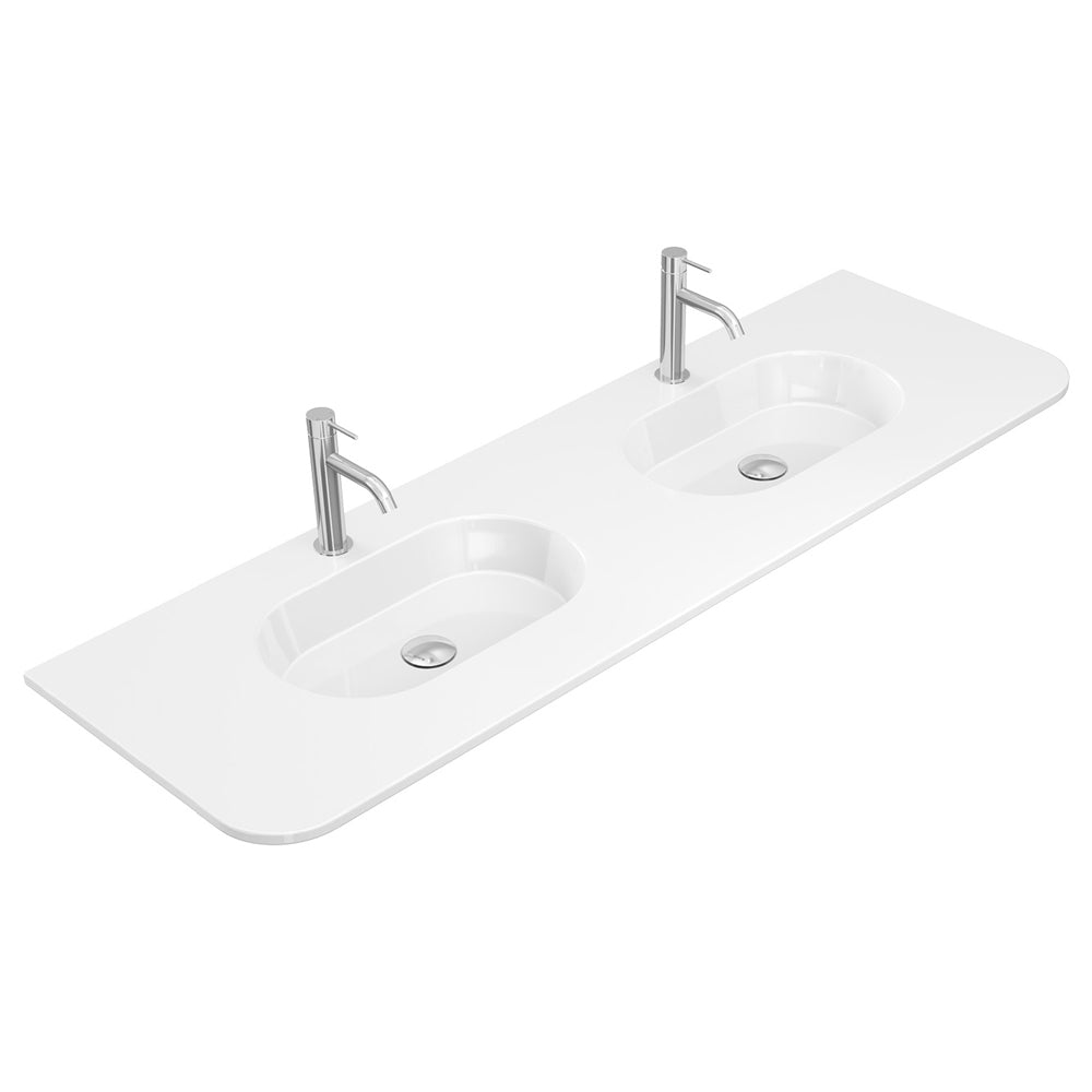 Lola Curved Ceramic Basin Top - Additional View
