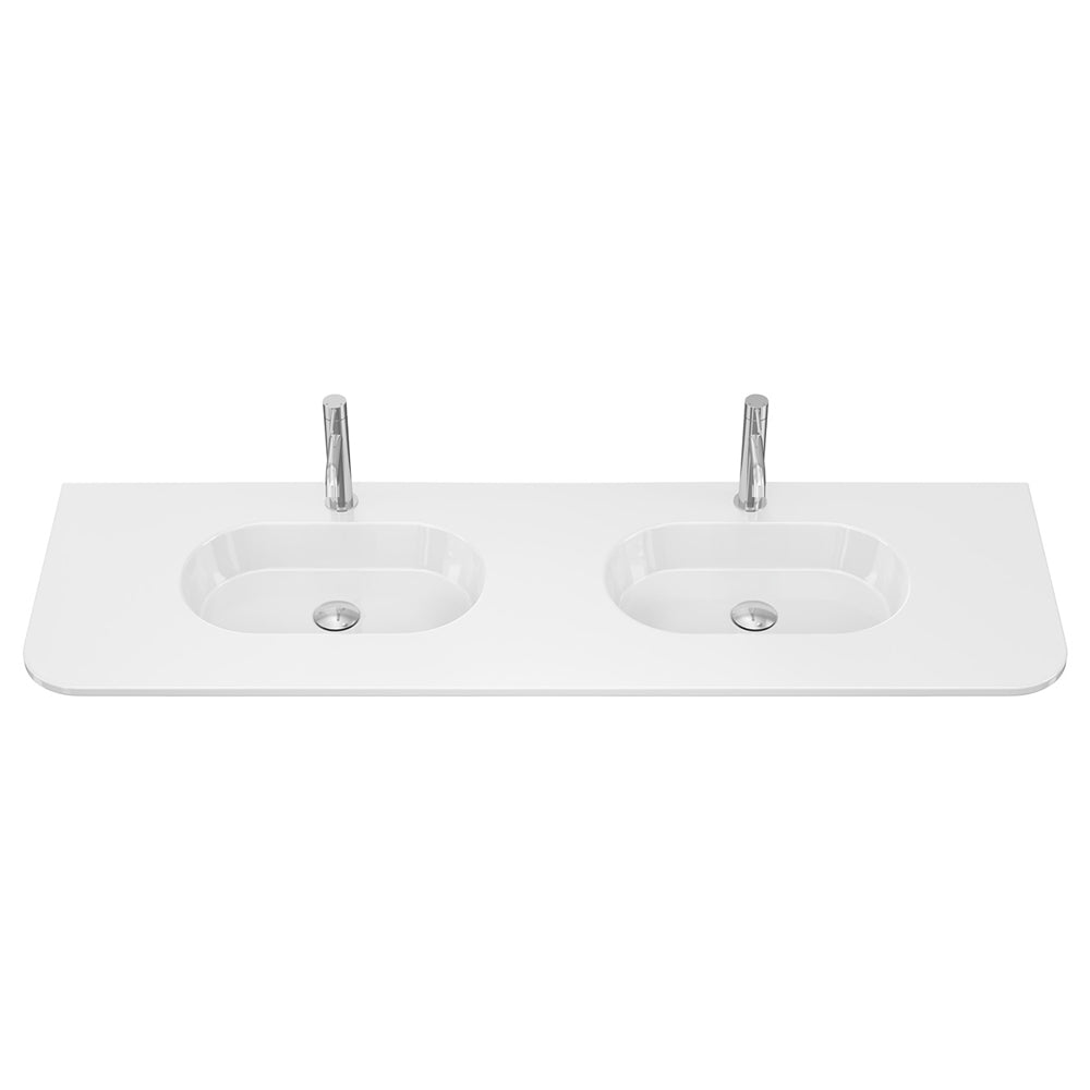 Lola Curved Ceramic Basin Top - Additional View