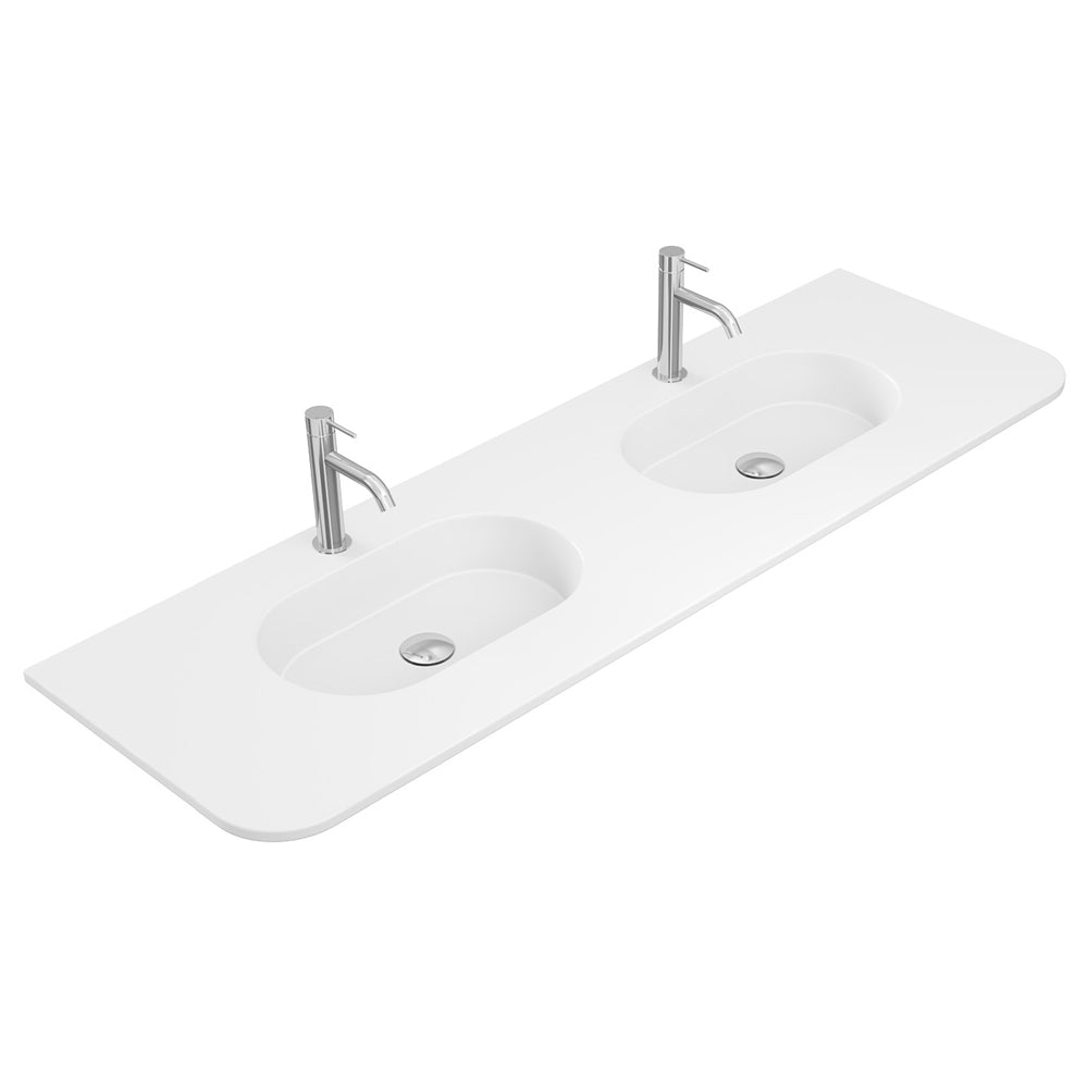 Lola Curved Ceramic Basin Top - Additional View