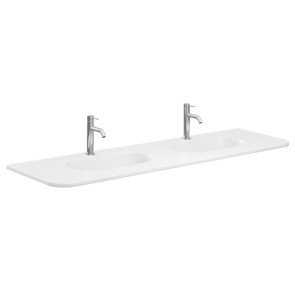 Lola Curved Ceramic Basin Top - Additional View