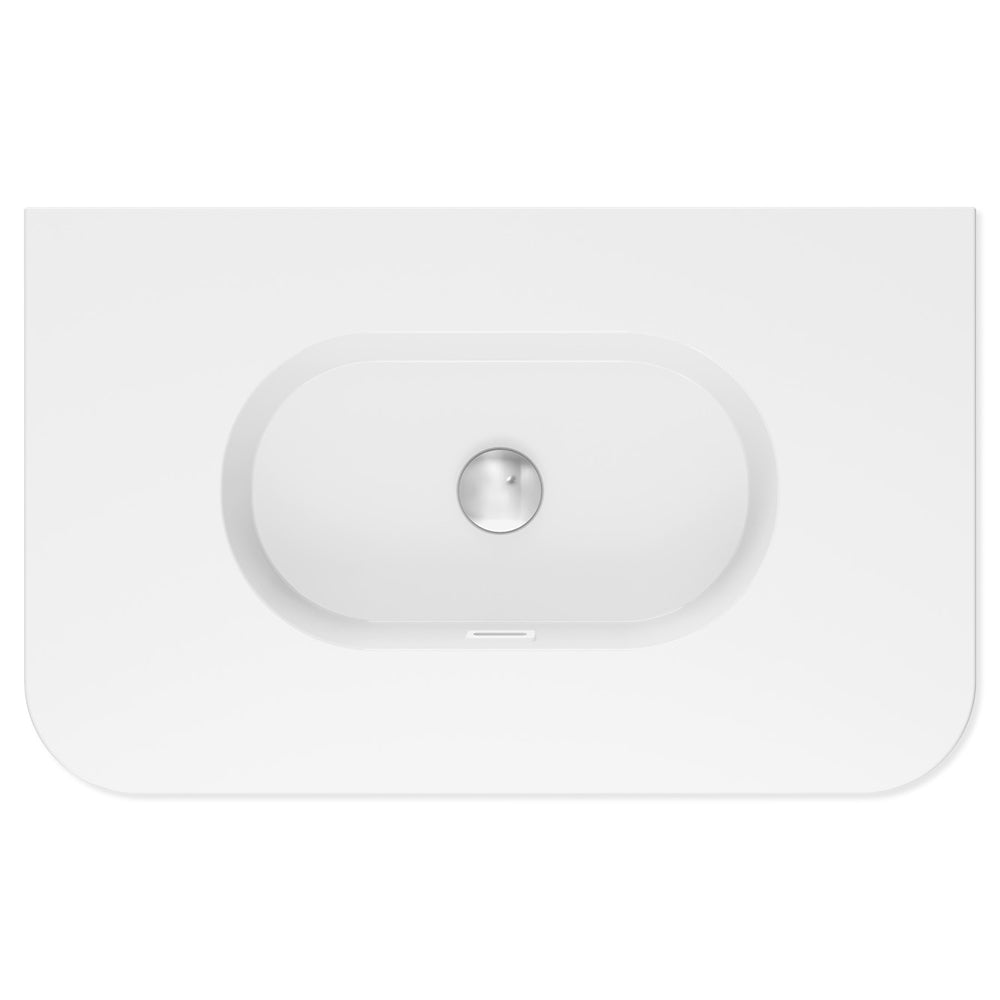 Lola Curved Ceramic Basin Top - Additional View