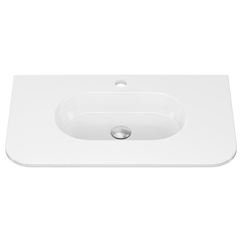 Lola Curved Ceramic Basin Top - Additional View