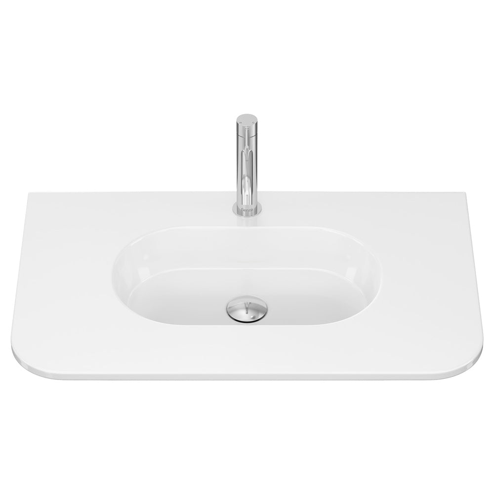 Lola Curved Ceramic Basin Top - Additional View
