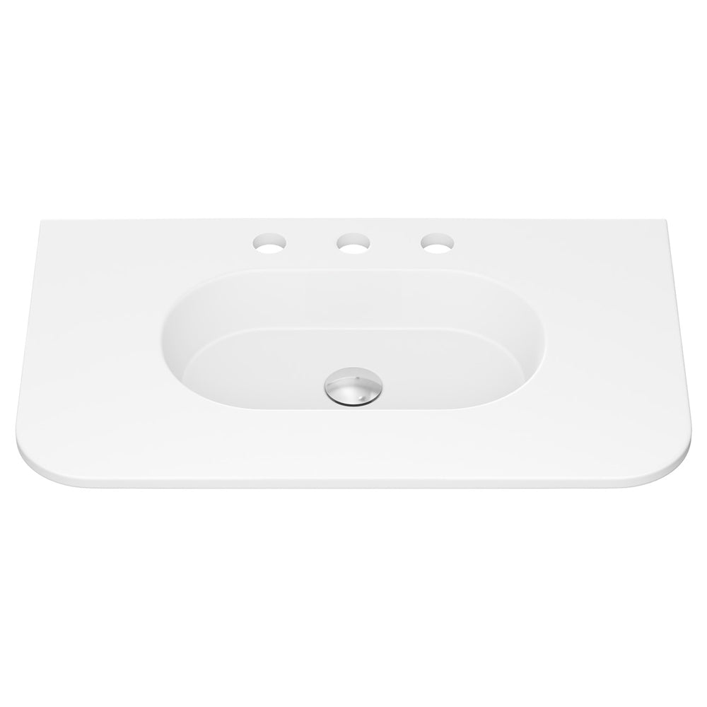 Lola Curved Ceramic Basin Top - Additional View