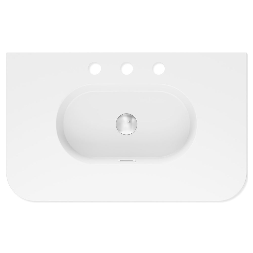 Lola Curved Ceramic Basin Top - Additional View