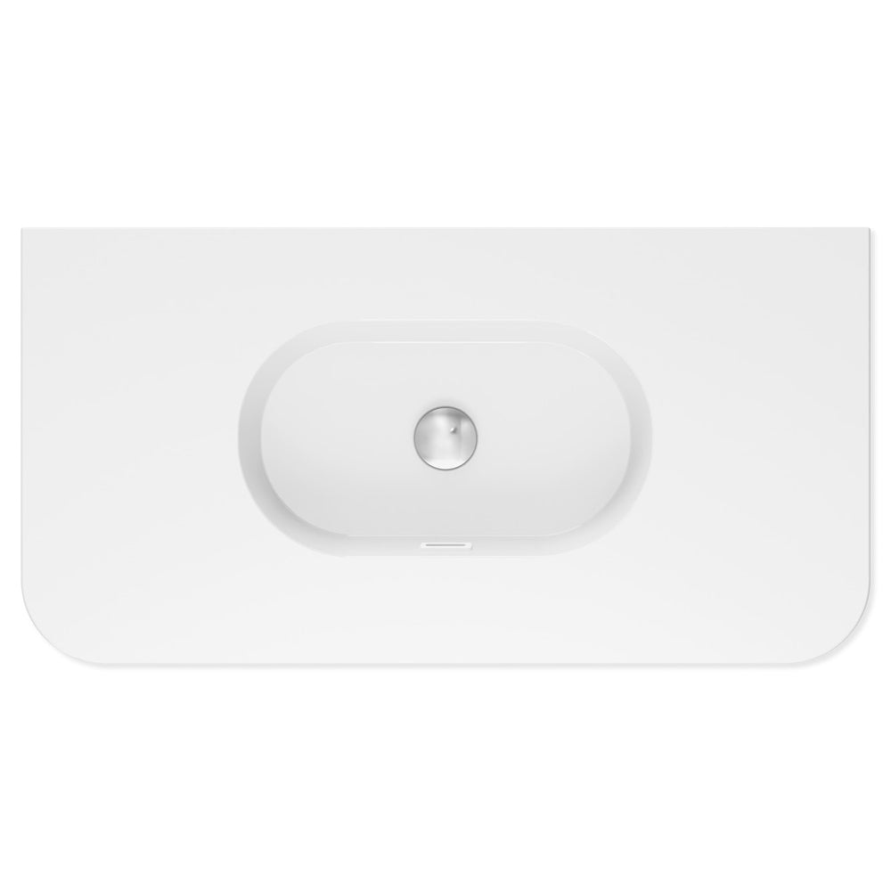 Lola Curved Ceramic Basin Top - Additional View