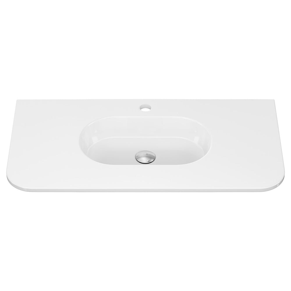 Lola Curved Ceramic Basin Top - Additional View