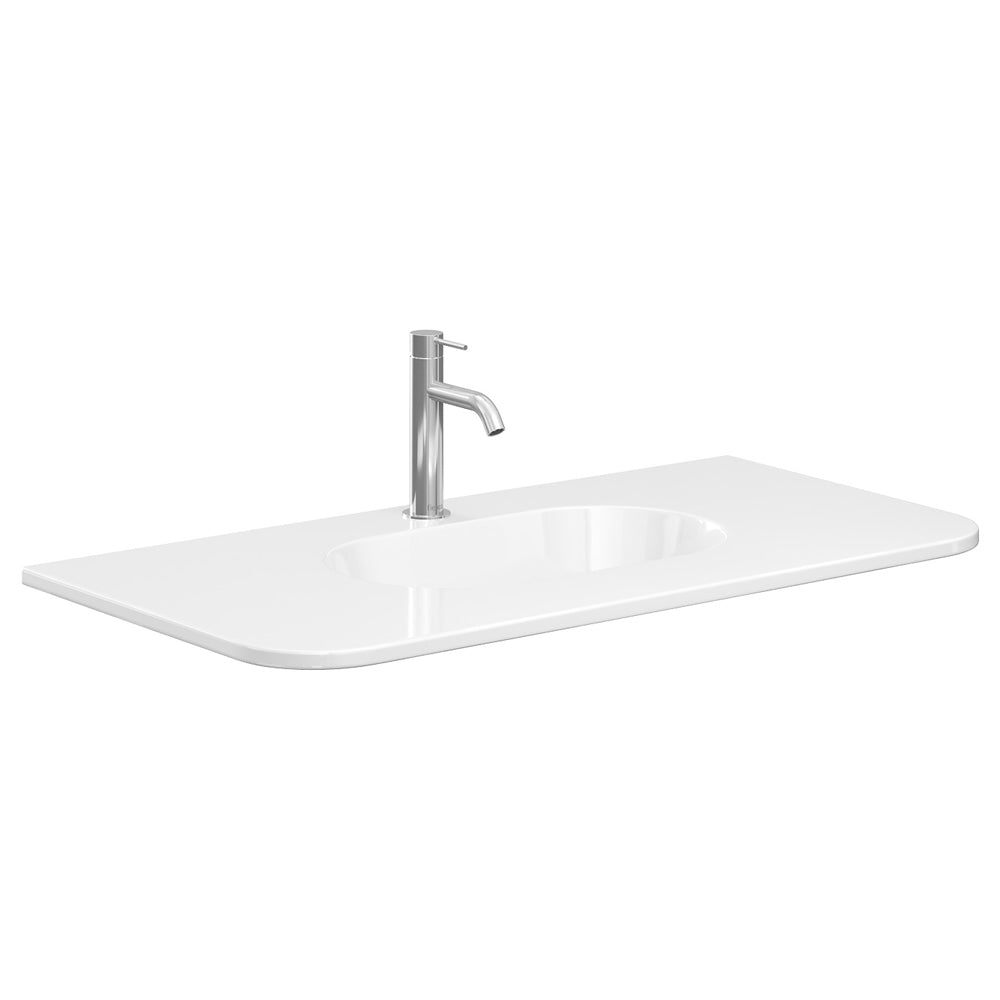 Lola Curved Ceramic Basin Top - Additional View