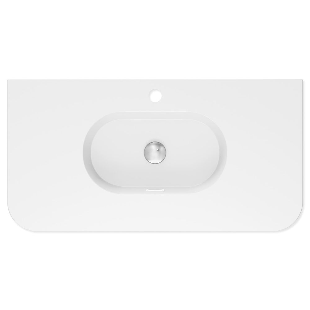 Lola Curved Ceramic Basin Top - Additional View