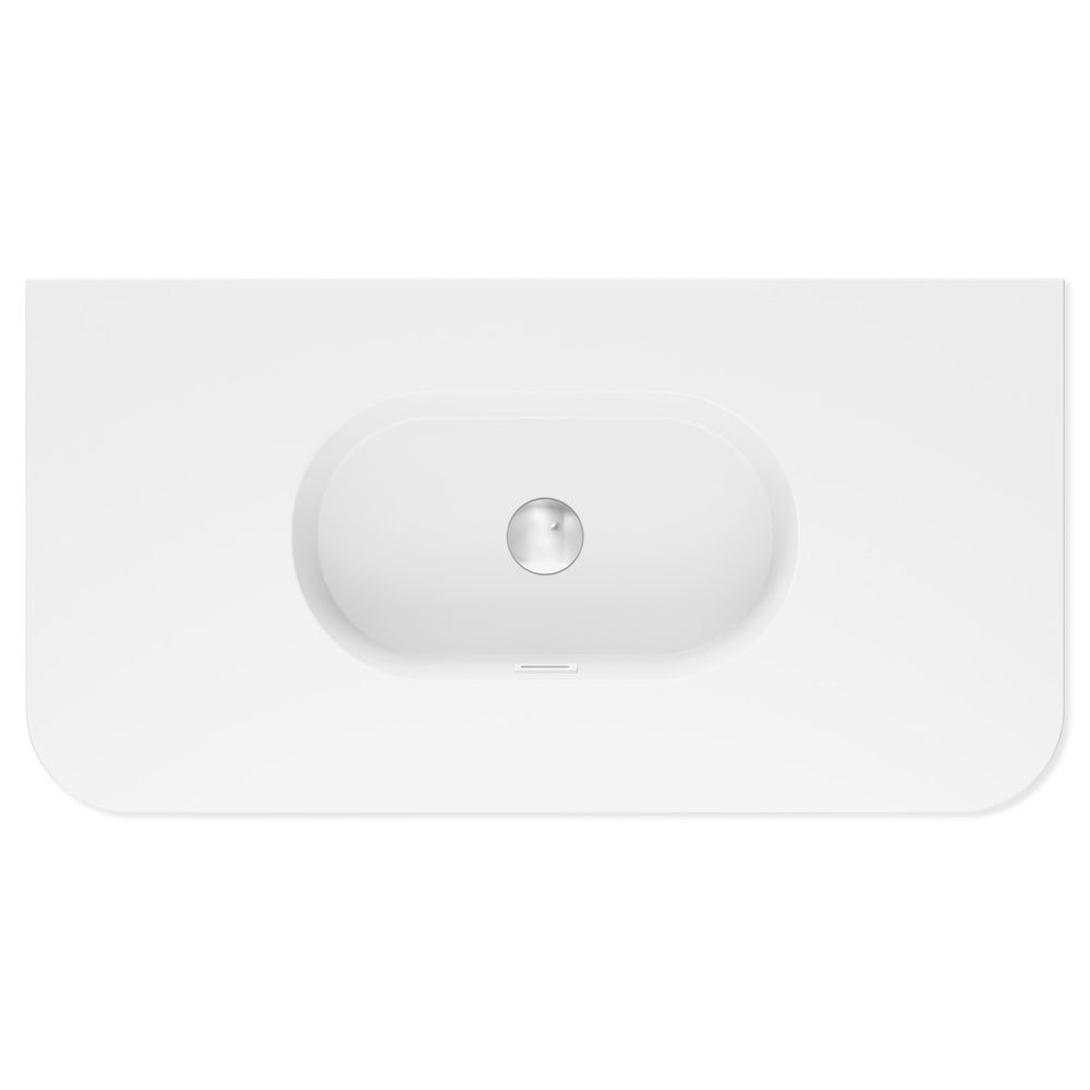 Lola Curved Ceramic Basin Top - Additional View