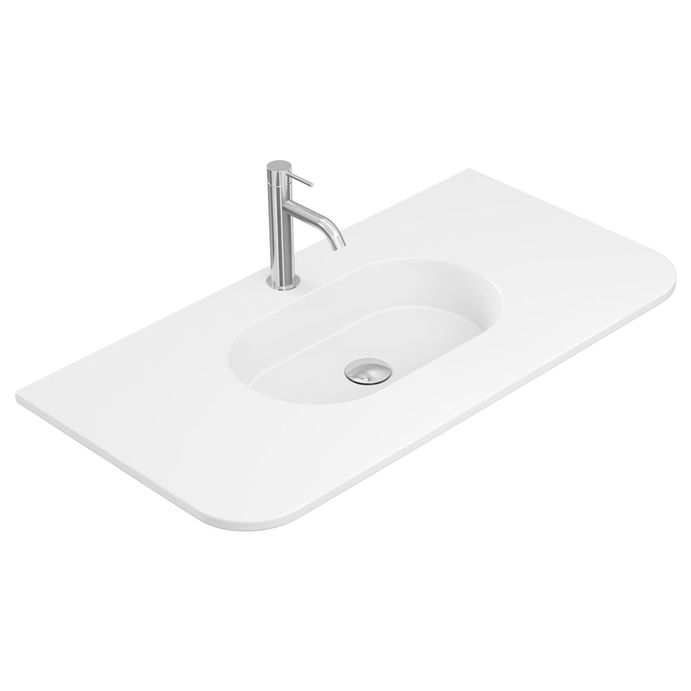 Lola Curved Ceramic Basin Top - Additional View