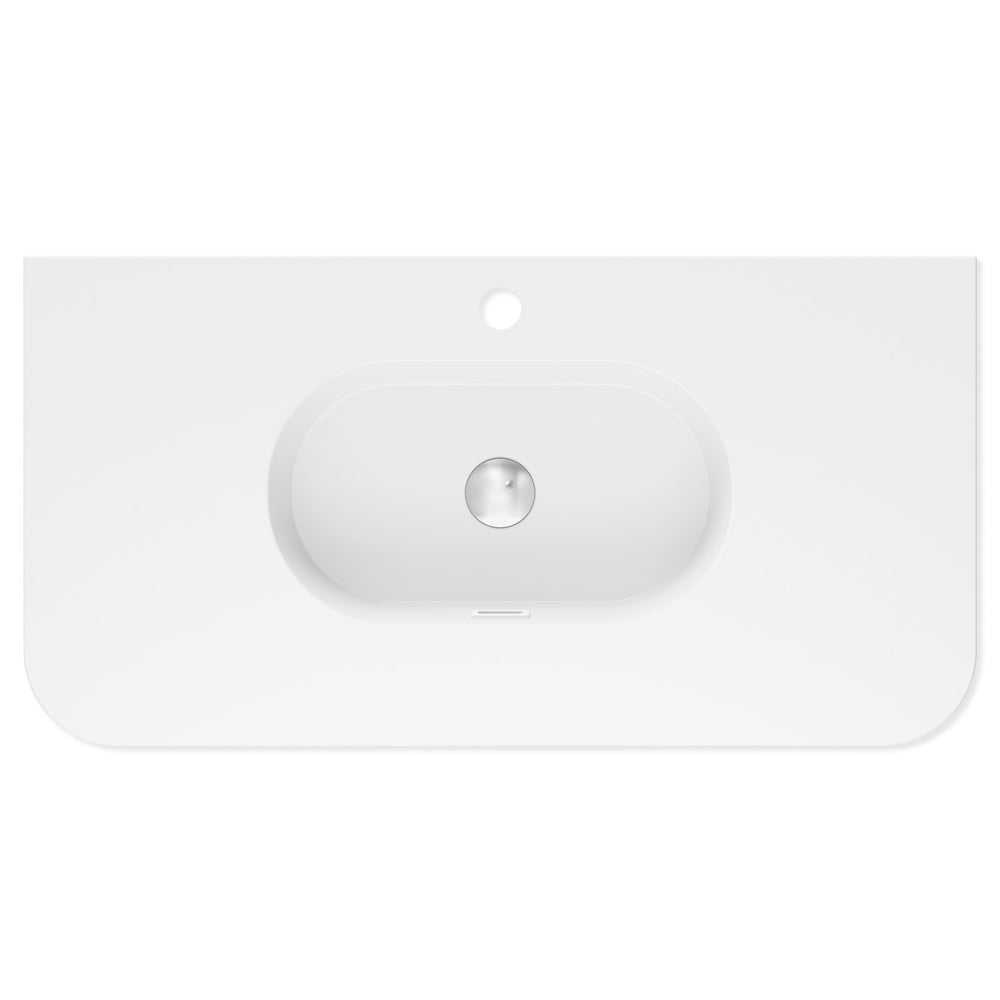 Lola Curved Ceramic Basin Top - Additional View