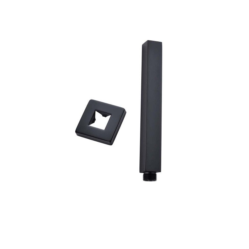 Norico Cavallo 200mm Matte Black Square Ceiling Shower Arm