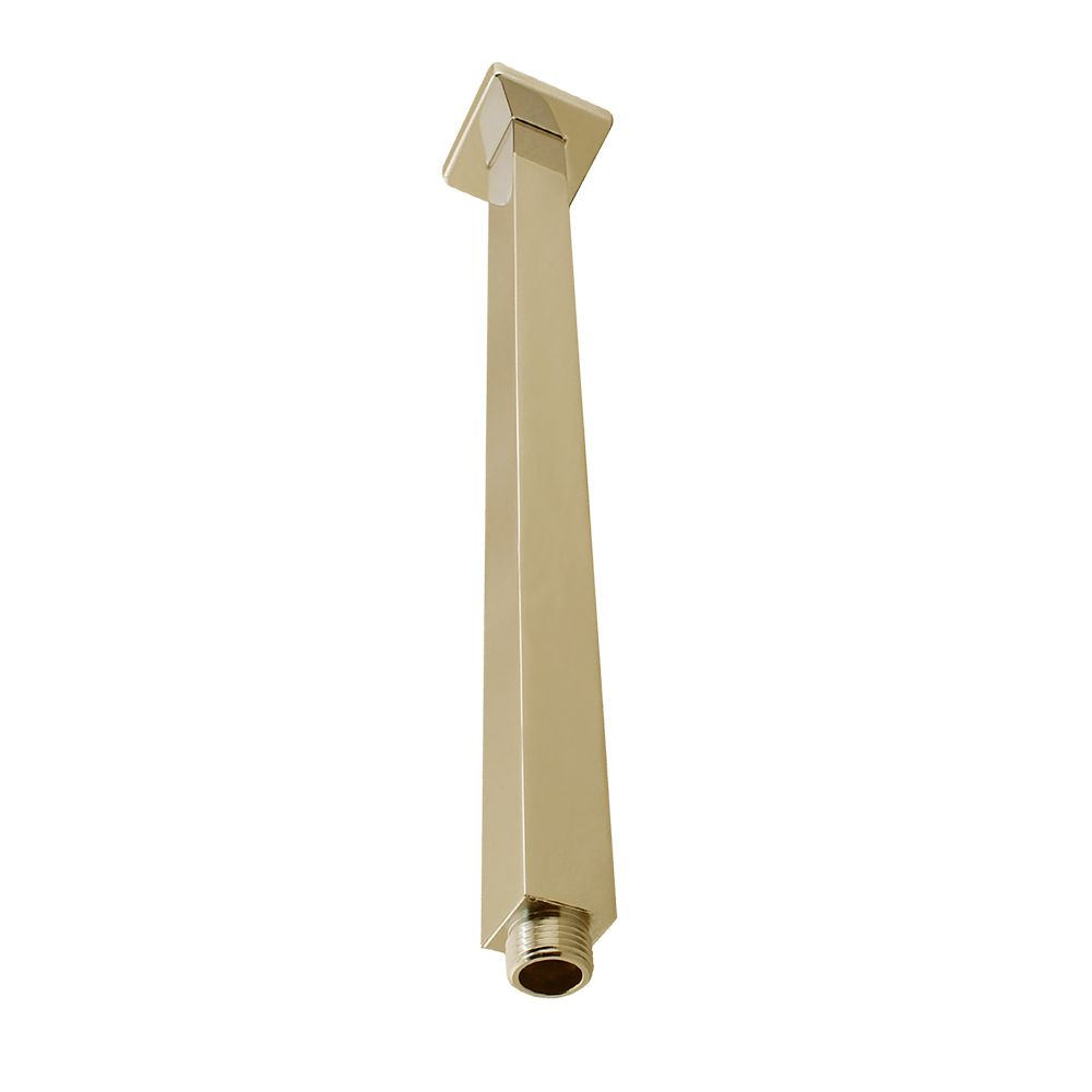 Norico Cavallo 400mm Brushed Yellow Gold Square Ceiling Shower Arm
