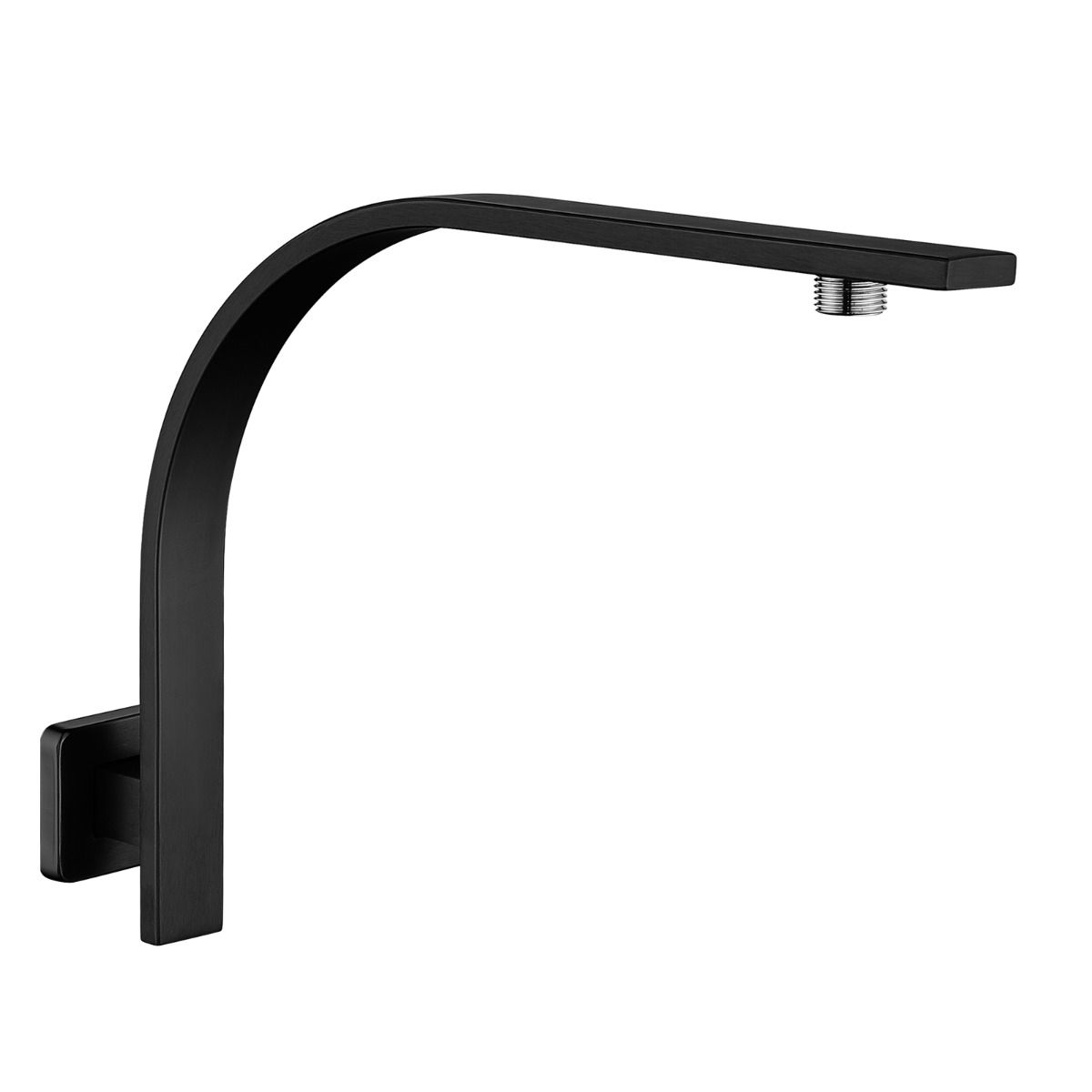 Norico Cavallo Matte Black Gooseneck Wall Mounted Shower Arm