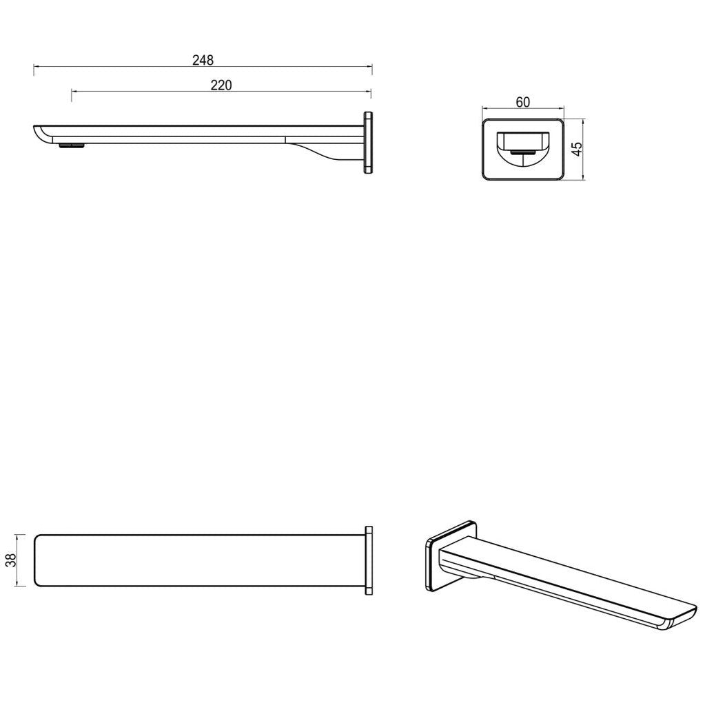 Tiago Bath Spout