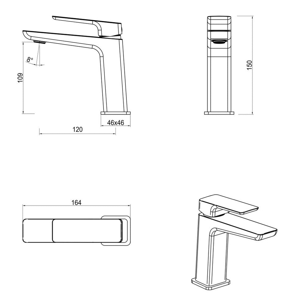 Tiago Basin Mixer