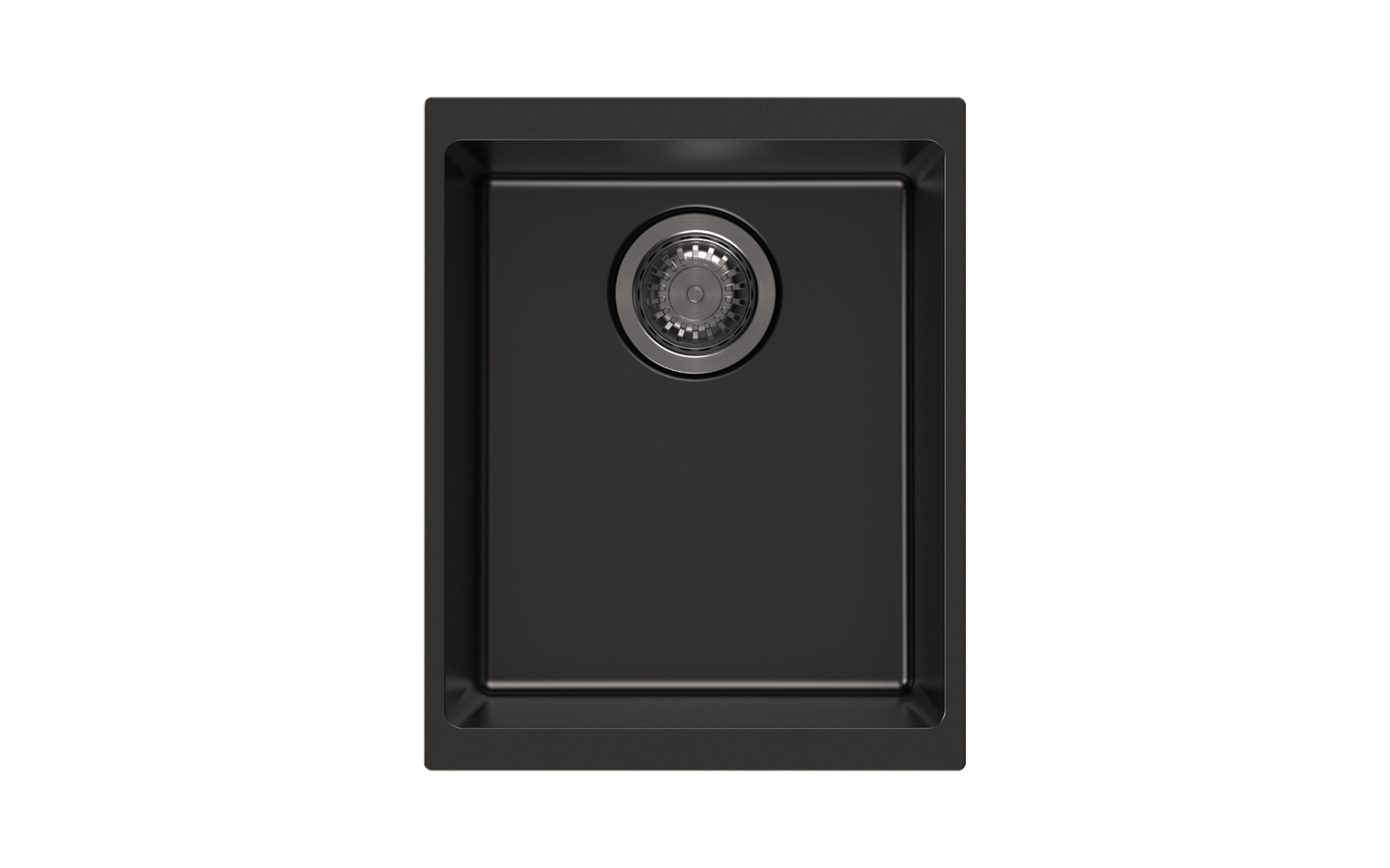 370 x 460 x 200mm Carysil Enigma 100N Single Bowl Granite Kitchen/Laundry Sink Top/Flush/Under Mount