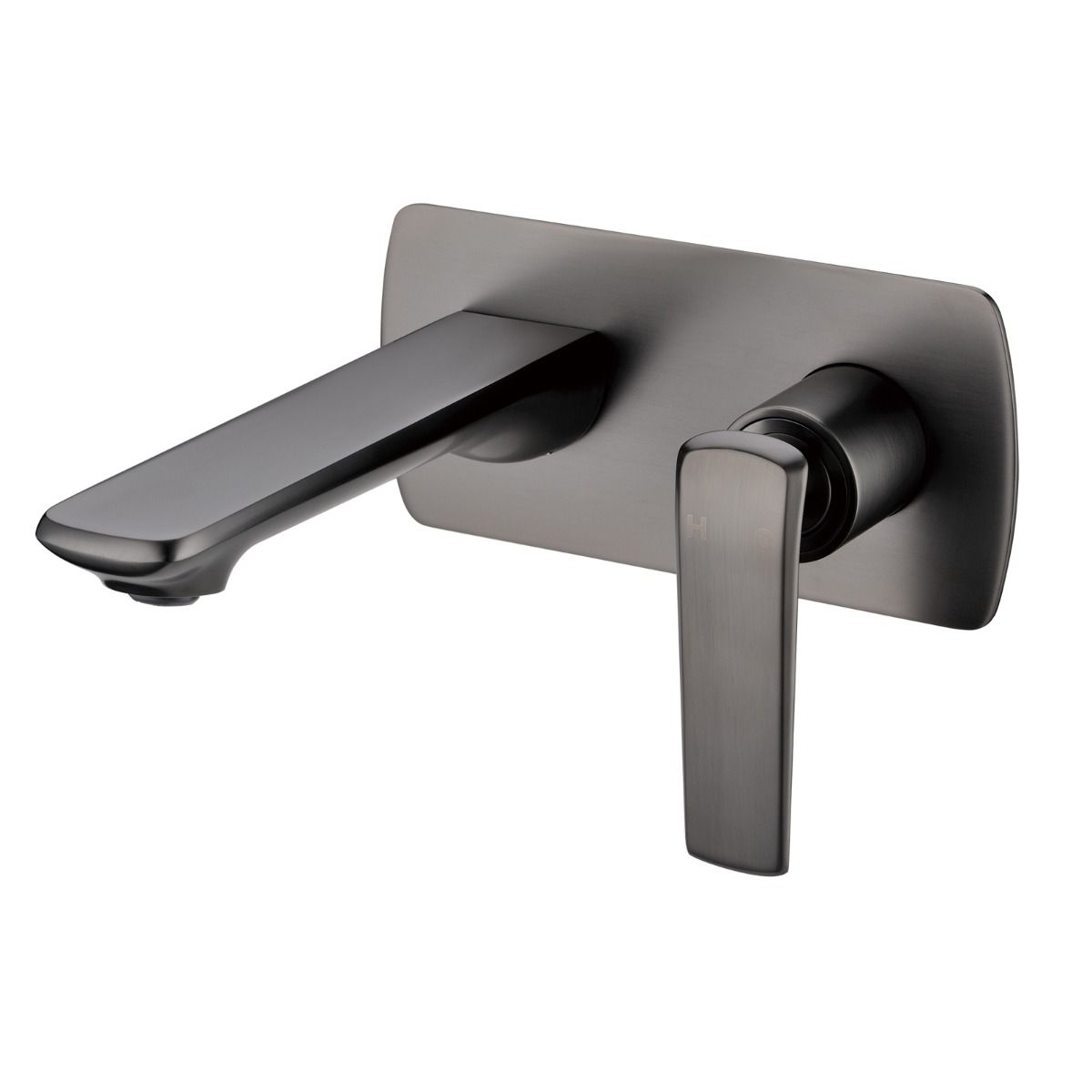 Norico Esperia Gun Metal Grey Wall Mixer With Spout - Blue Bathware